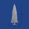 Vickerman 6.5' Silver Pencil Artificial Christmas Tree, Clear Dura-lit