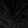 Beautyrest 50"x70" Marselle Oversized Faux Fur Heated Throw Black Texture - 3 of 4