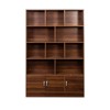 TiramisuBest Bookshelf with Drawers Shelves Modern Display Storage Cabinet Home Office Living Room Study - 3 of 4