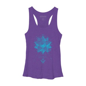 Women's Design By Humans Map to Nowhere By Collisiontheory Racerback Tank Top - 1 of 3