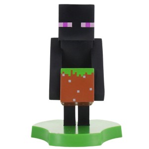 Exquisite Gaming Minecraft Enderman Earbud & Phone Holder, 4" Cable Guys Stand - 1 of 4