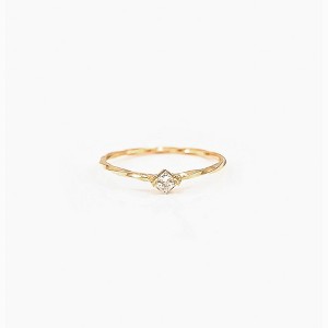 Bearfruit Jewelry Thin Crystal Solitaire Ring - 1 of 4