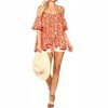 Women's Clarissa Zebra Print Cold Shoulder Top - GiGiO - 3 of 4
