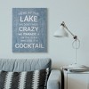 Stupell Industries Parade Crazy Funny Lake Party Blue Wood Texture Word Design - 2 of 4