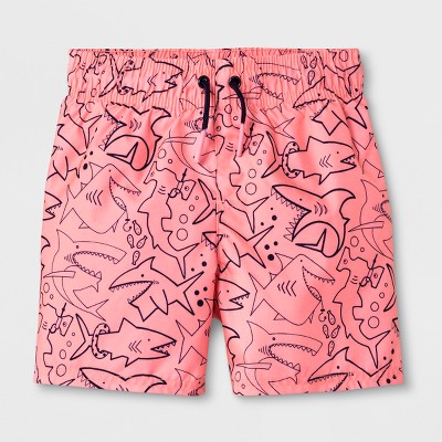 boys shark swim shorts