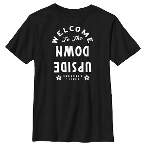 Boy's Stranger Things Welcome to the Upside Down Greeting T-Shirt - 1 of 4