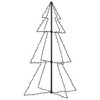 vidaXL Christmas Cone Tree 160 LEDs Indoor and Outdoor 3x4 ft - 2 of 4