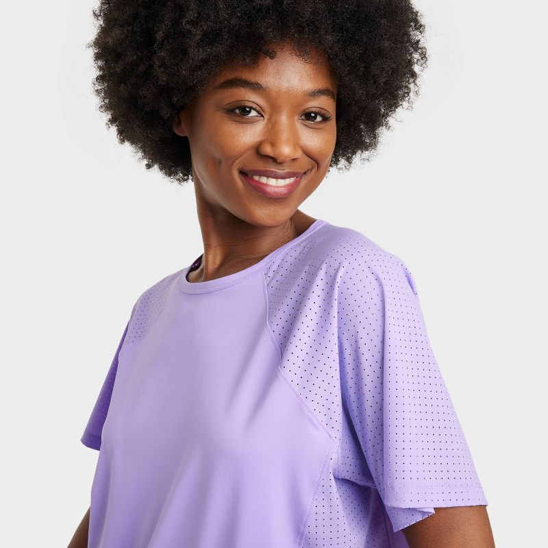 Women's Mesh Boxy Short Sleeve Shirt - All In Motion™, 5 of 6