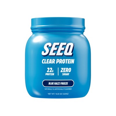 Seeq Clear Protein Powder - Blue Razz Freeze - 15 Servings