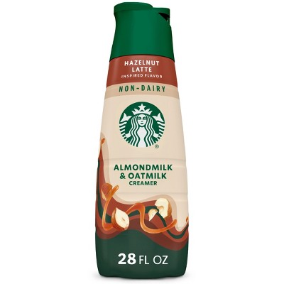 Starbucks Creamer Almond and Oat Milk Hazelnut Latte Coffee Creamer - 28 fl oz