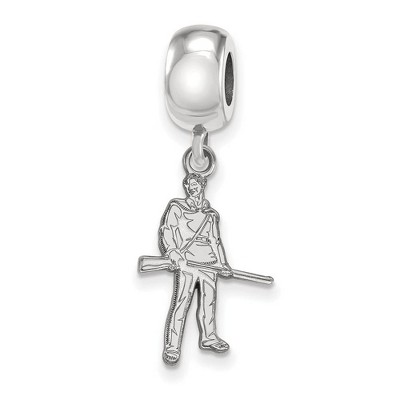 Black Bow Jewelry Sterling Silver West Virginia Mountaineers NCAA Bead Charm