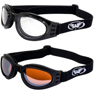 2 Pairs of Global Vision Eyewear Adventure Safety Motorcycle Goggles - 1 of 4