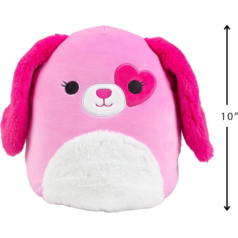 Squishmallows 10" Sager The Dog w/ Heart Plush- Officially Licensed 2024 Kellytoy- Collectible Soft & Squishy Puppy Stuffed Animal Toy- Gift for Kids, 2 of 4
