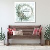 Courtside Market Merry Christmas Pine Wreath 30x30 Gallery-Wrapped Canvas - 2 of 4