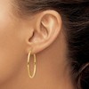 Black Bow Jewelry 2mm x 37mm Polished 14k Yellow Gold Classic Oval Hoop Earrings - 3 of 4