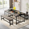 Tribeisigns 3pcs Dining Set for 4-6 People - 2 of 4