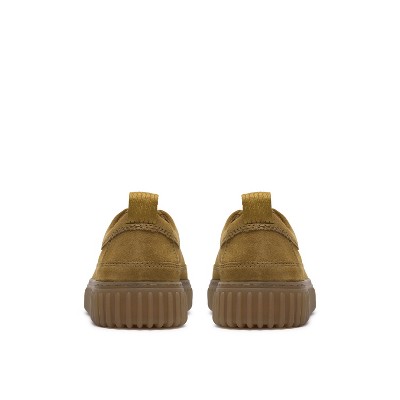 Clarks Mens Torhill Lace Ochre Suede Shoes 10.5 Medium — фото 5