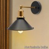 YIYIBYUS Black Industrial Style Wall Sconce with Metal Shade, 1-Light - 2 of 4