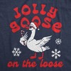 Womens Funny T Shirts Jolly Goose On The Loose Sarcastic Christmas Graphic Novelty Tee For Ladies - Crazy Dog Women's T Shirt Gift For Christmas - 2 of 4