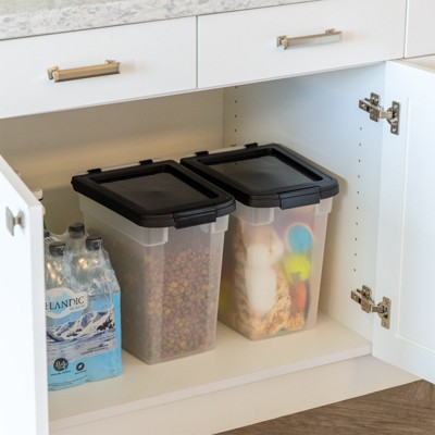 Translucent Airtight Plastic Pet Food Storage Container