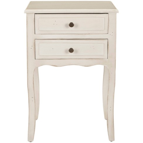 Clinton End Table White Safavieh, Bed Bath And Beyond Small Dresser