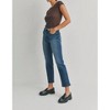 Women's High Rise Crop Straight Denim Pants - JUST BLACK DENIM - 3 of 4