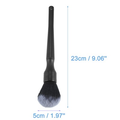 Unique Bargains Car Detailing Brush Set Detailing Cleaning Kit Black 9.