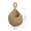 Unique Bargains Handmade Natural Durable Space-Saving Hanging Basket 1 Pcs - 2 of 4