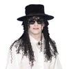 Forum Novelties 80's Adult Hat And Black Long Curly Costume Wig - 2 of 3