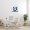 Stupell Industries Evil Eye Symbol Striped Rays Floating Frame Canvas Art, Brown, 25" x 25" - 3 of 4