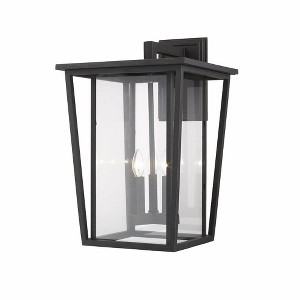 Seoul Collection Outdoor Wall Lantern - Glass, 3 Bulbs, Dimmable, Wet Rated, 14" x 22.75" - 1 of 2