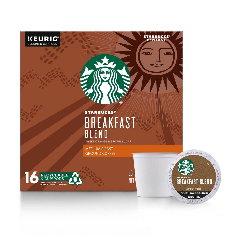 UPC 762111888242 product image for Starbucks Coffee Breakfast Blend Medium Roast Coffee - Keurig K-Cup Pods - 16ct | upcitemdb.com