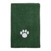 Bone Dry Embroidered Paw Pet Towel - Hunter Green - 3 of 4
