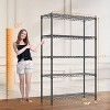 Vynxaria 1750 lbs Steel Storage Shelving 5-Tier Utility Shelving Wire Rack for Home,Kitchen,Office,Garage, 1750 LBS Capacity - 4 of 4