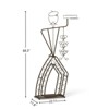 SEVOBAL Racks Minimalist Aesthetic Elegant Freestanding Bakers Rack with Versatile Organized Storage for Rooms, Antique brown, 37.4"*7.28"*67.4" - 3 of 4