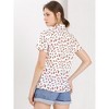 Allegra K Women's Bow Tie Neck Short Sleeve Floral Printed Chiffon Blouse - 4 of 4