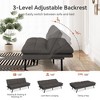 Dyonery Convertible Futon Sofa Bed, Soft Foam Futon Couch with Adjustable Backrest, Folding Small Loveseat Sleeper Recliner - 4 of 4