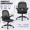 KERDOM Office Chair Ergonomic Desk Chair with Adjustable 3D Lumbar Support and Height, Black - 2 of 4