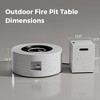 BDELITE Propane Fire Pit with Propane Tank, Glass Stone and Rain Cover Suitable for Outdoor Living-30*30*12.8 Inch - 2 of 4