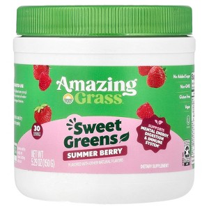 Amazing Grass Sweet Greens, Summer Berry, 5.29 oz (150 g) - 1 of 4