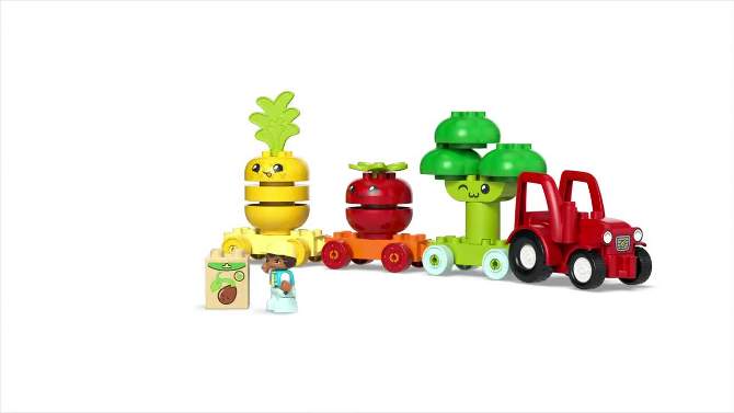 LEGO DUPLO My First Fruit and Vegetable Tractor Toy 10982, 2 of 8, play video