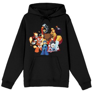 Men's Black Packaged Shirt, Mega Man Group Hoodie - 1 of 1