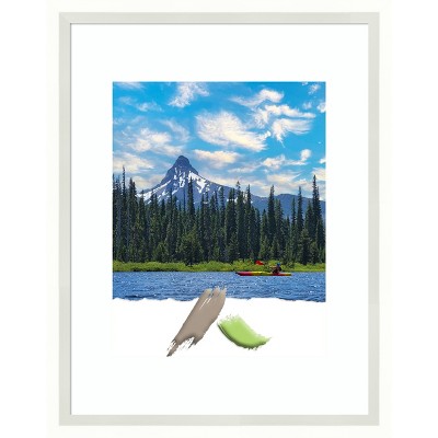 Lucie White Wood 11x14 Classic Wall Picture Frame