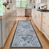 Coolmee Washable Area Rugs for Living Room Boho Non Slip Large Rug Floral Vintage Low Pile Rug for Living Room, Bedroom, Dining Room,Light Pink - 4 of 4