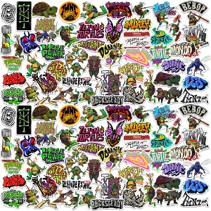 Teenage Mutant Ninja Turtles: Mutant Mayhem TMNT 50ct Vinyl Large Deluxe Stickers Variety Pack - Set of 50 - 1 of 4