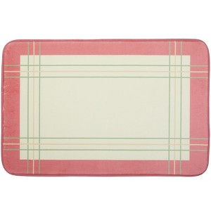 Yellow Plaid Bath Rug - 1 of 4