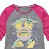 Girls' - The Mandalorian - Grogu Stickers Shirt Tail Raglan Graphic T-shirt - 2 of 4