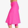 Calypsa Women's Plus Size Below The Knee Swim Skirt With Capri Leggings - 2 of 3