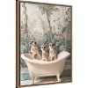 Amanti Art Meerkat Bath Time Fun by Niky Rahner Framed Canvas Wall Art - 2 of 4