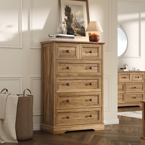 Farmhouse Wood Dresser for Bedroom - 1 of 3